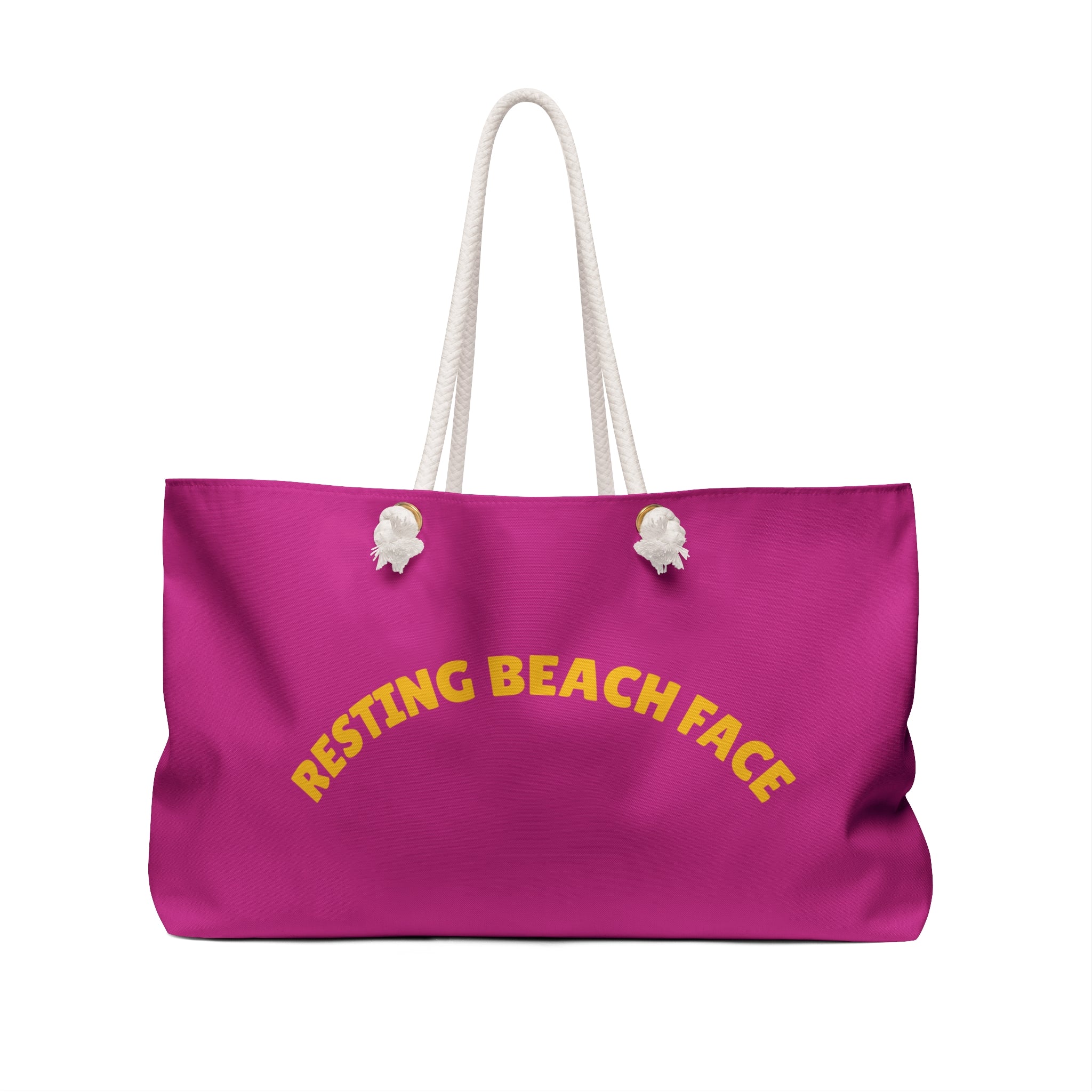 Beach, Overnight or Weekender Bag - Resting Beach Face