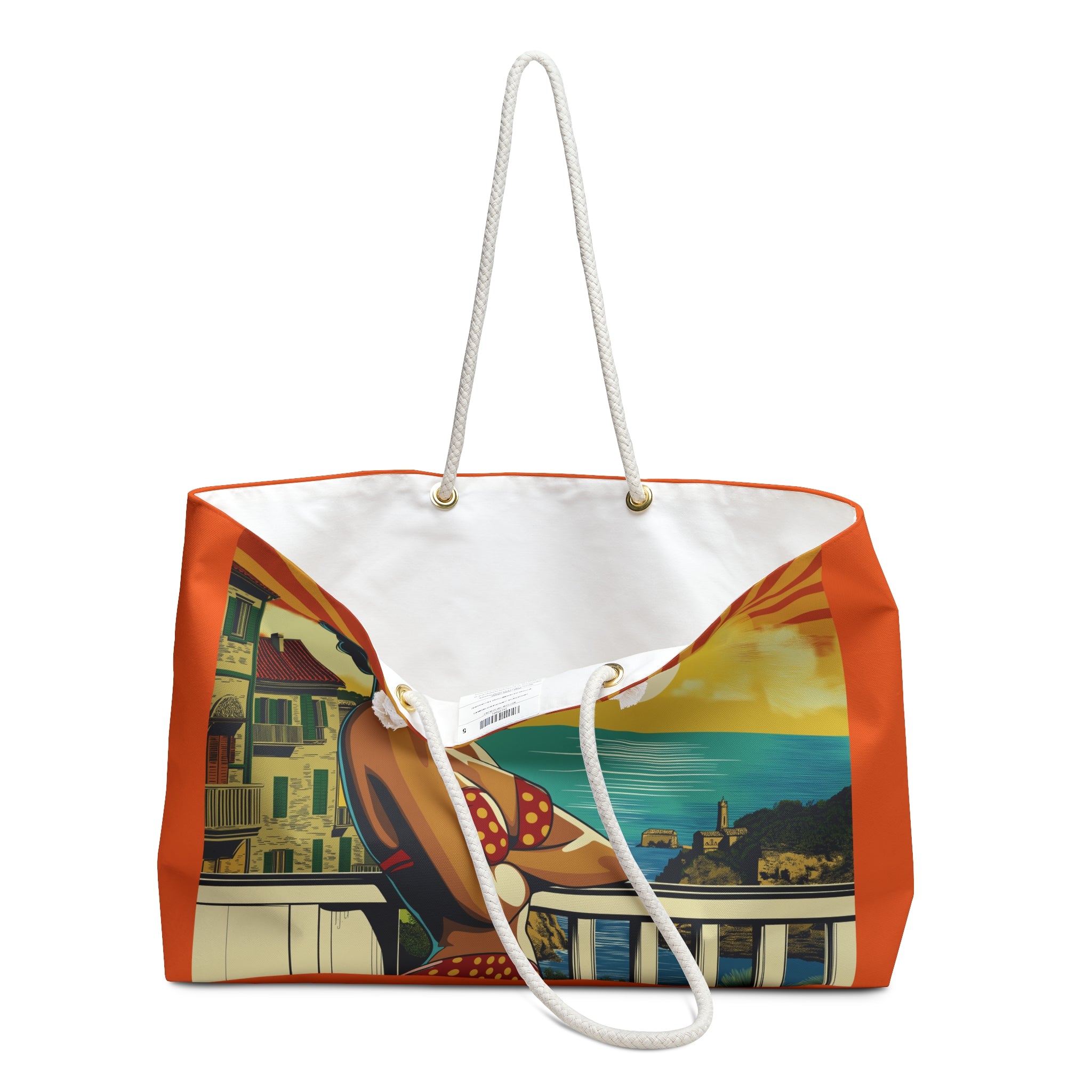 Mediterranean Summer Weekender Bag - Bikinis, Bellinis, Balconies