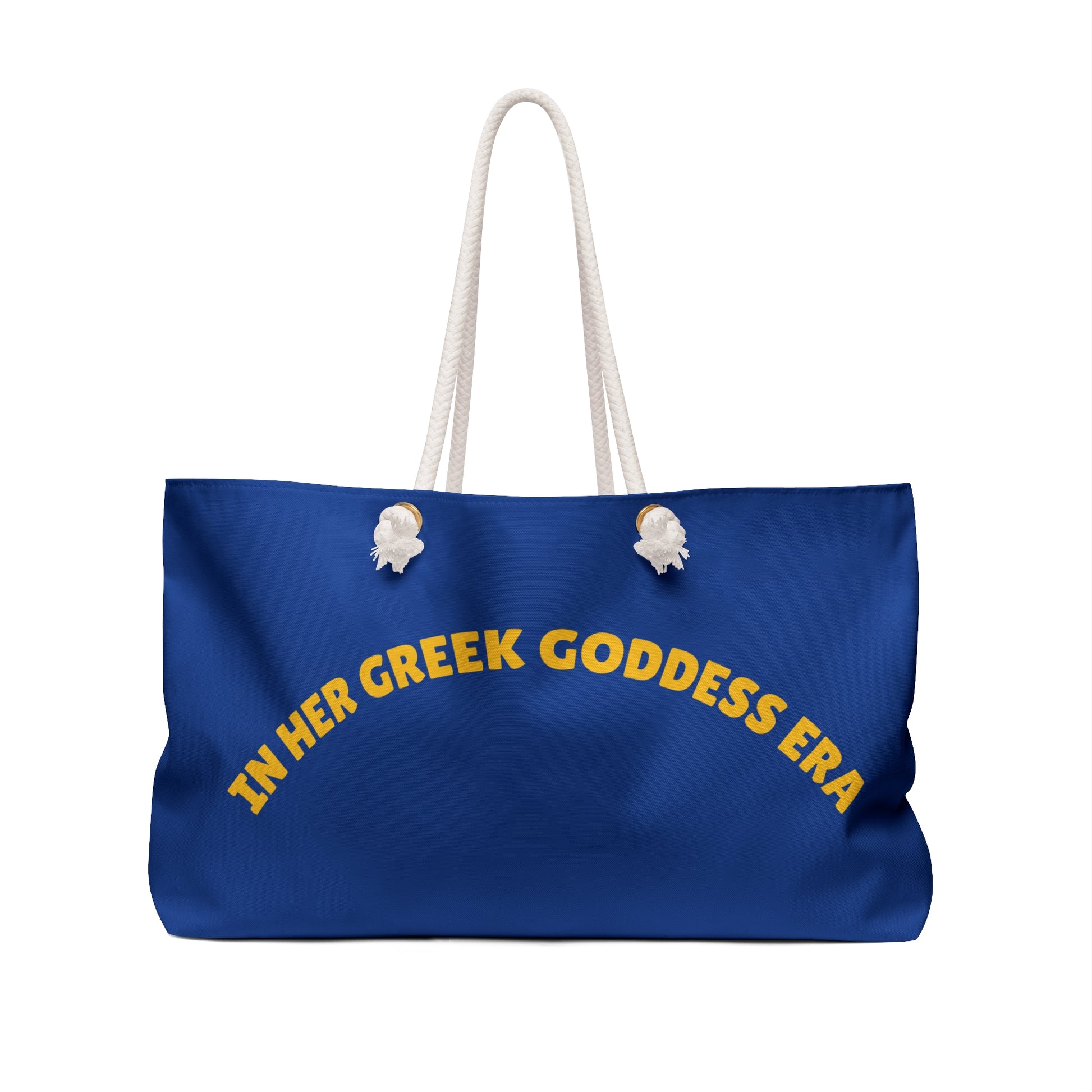 Mediterranean Summer Weekender Bag - In Her Greek Goddess Era