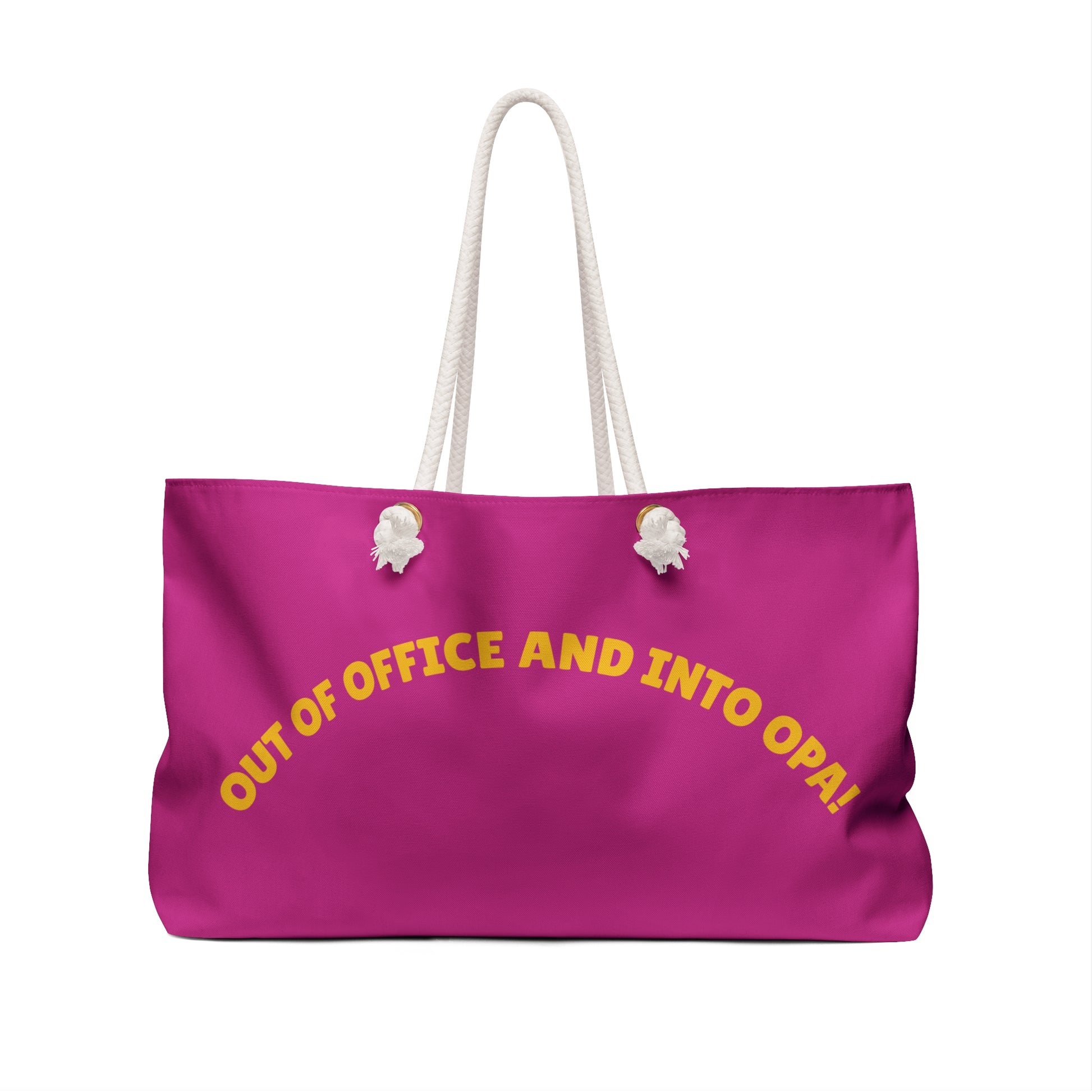 Mediterranean Summer Weekender Bag - Out of Office and Into Opa