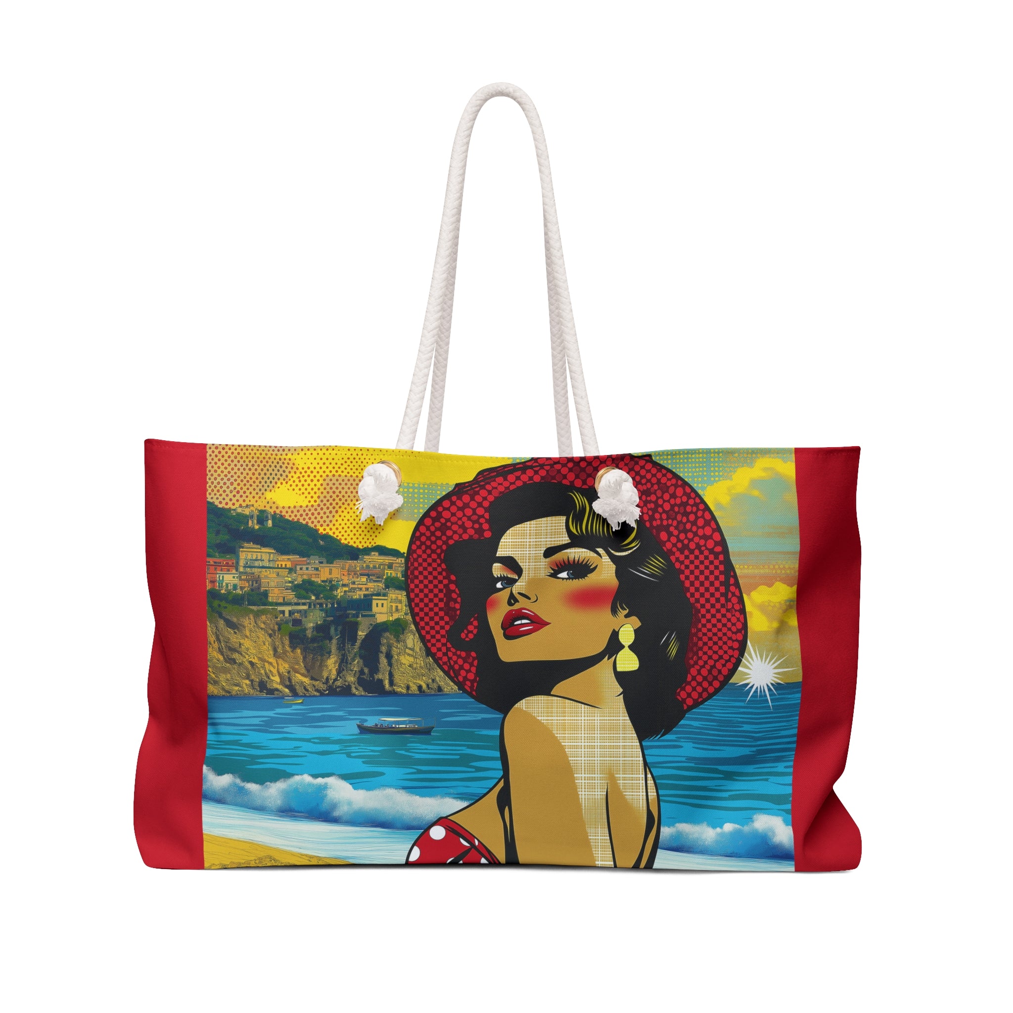 Mediterranean Summer Weekender Bag - Under a Sicilian Sun