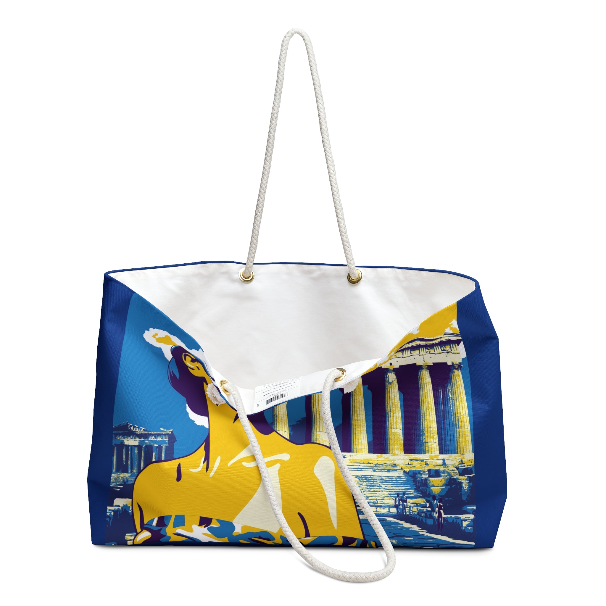Mediterranean Summer Weekender Bag - In Her Greek Goddess Era