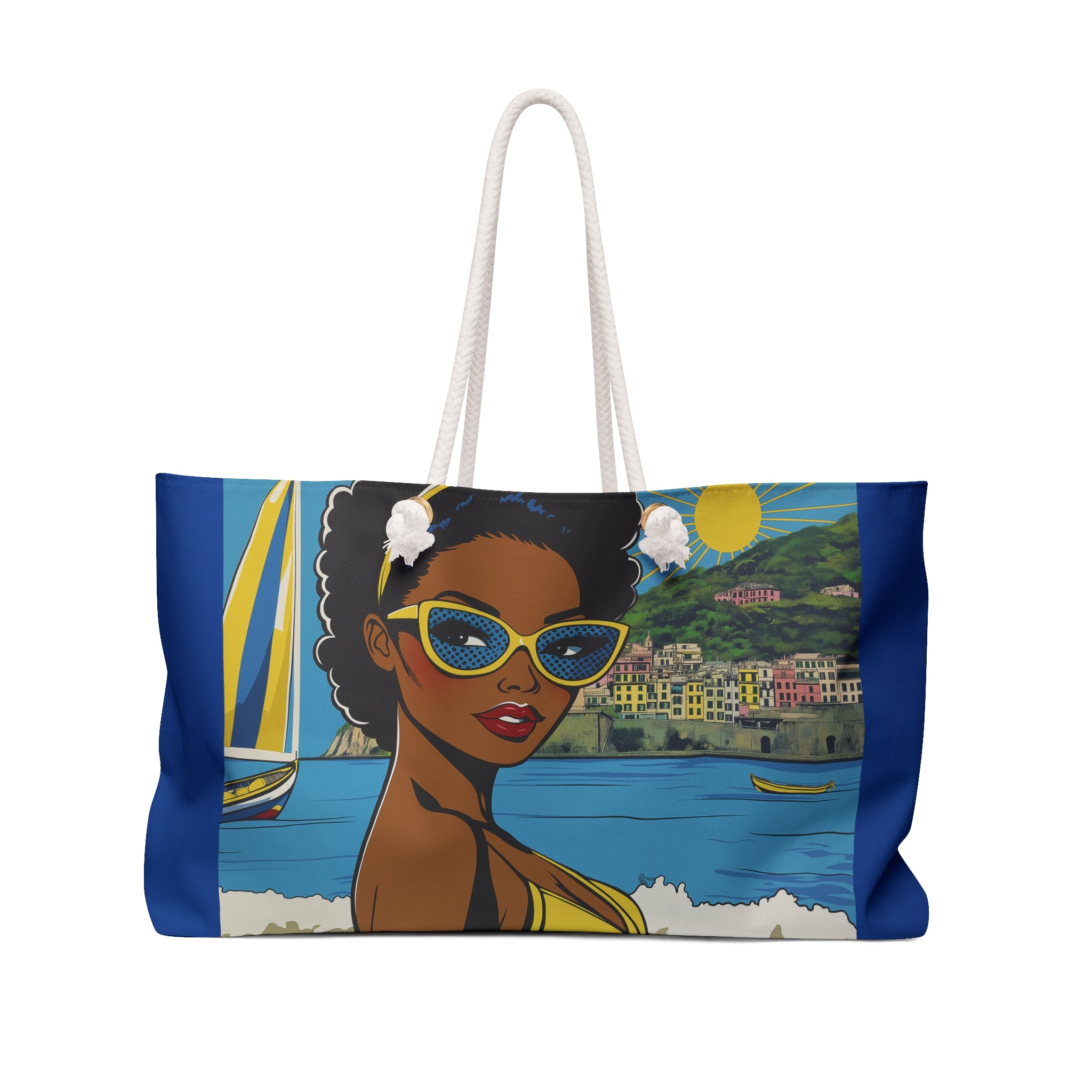 Mediterranean Summer Weekender Bag - Mediterranean Summer