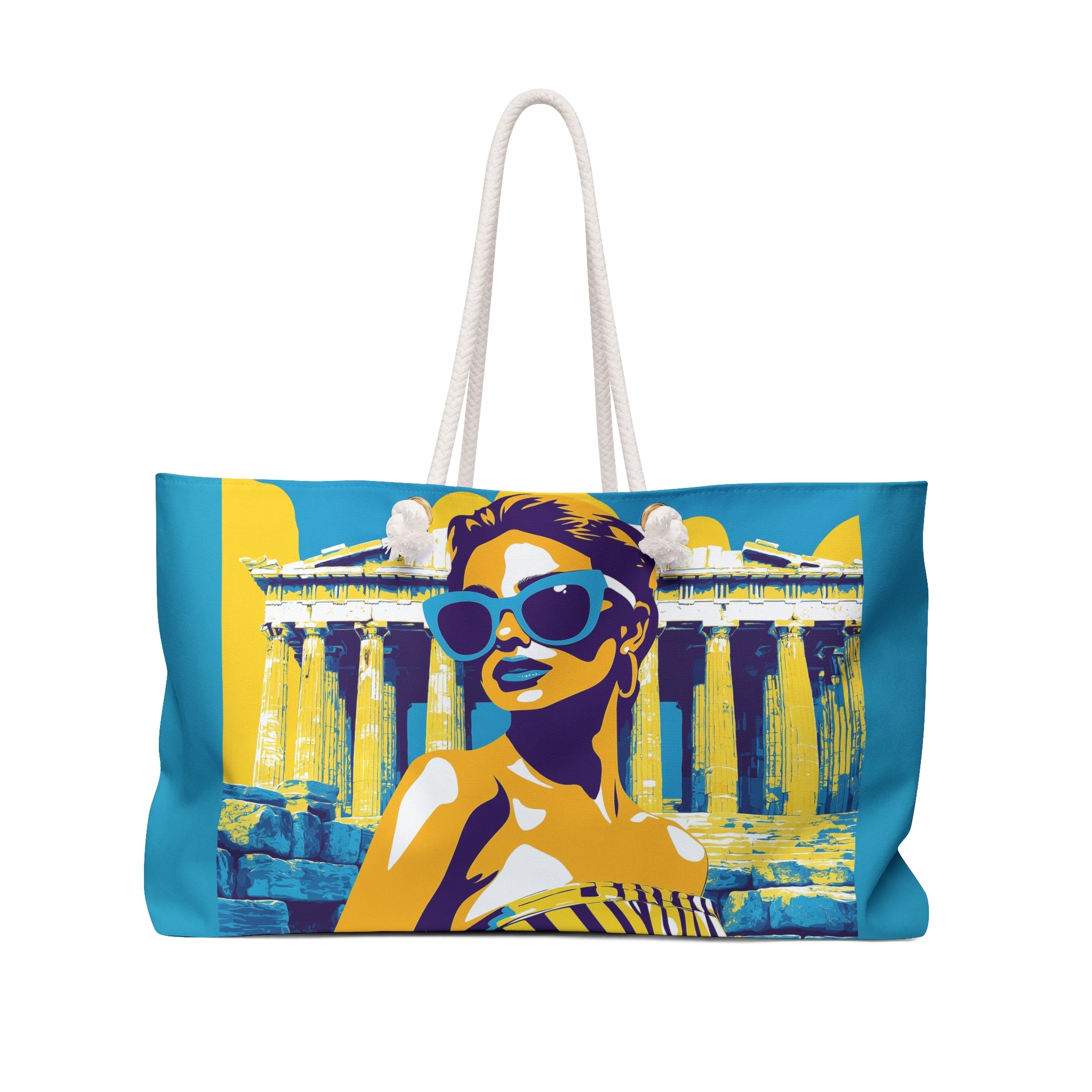 Mediterranean Summer Weekender Bag - Greek Girl Summer