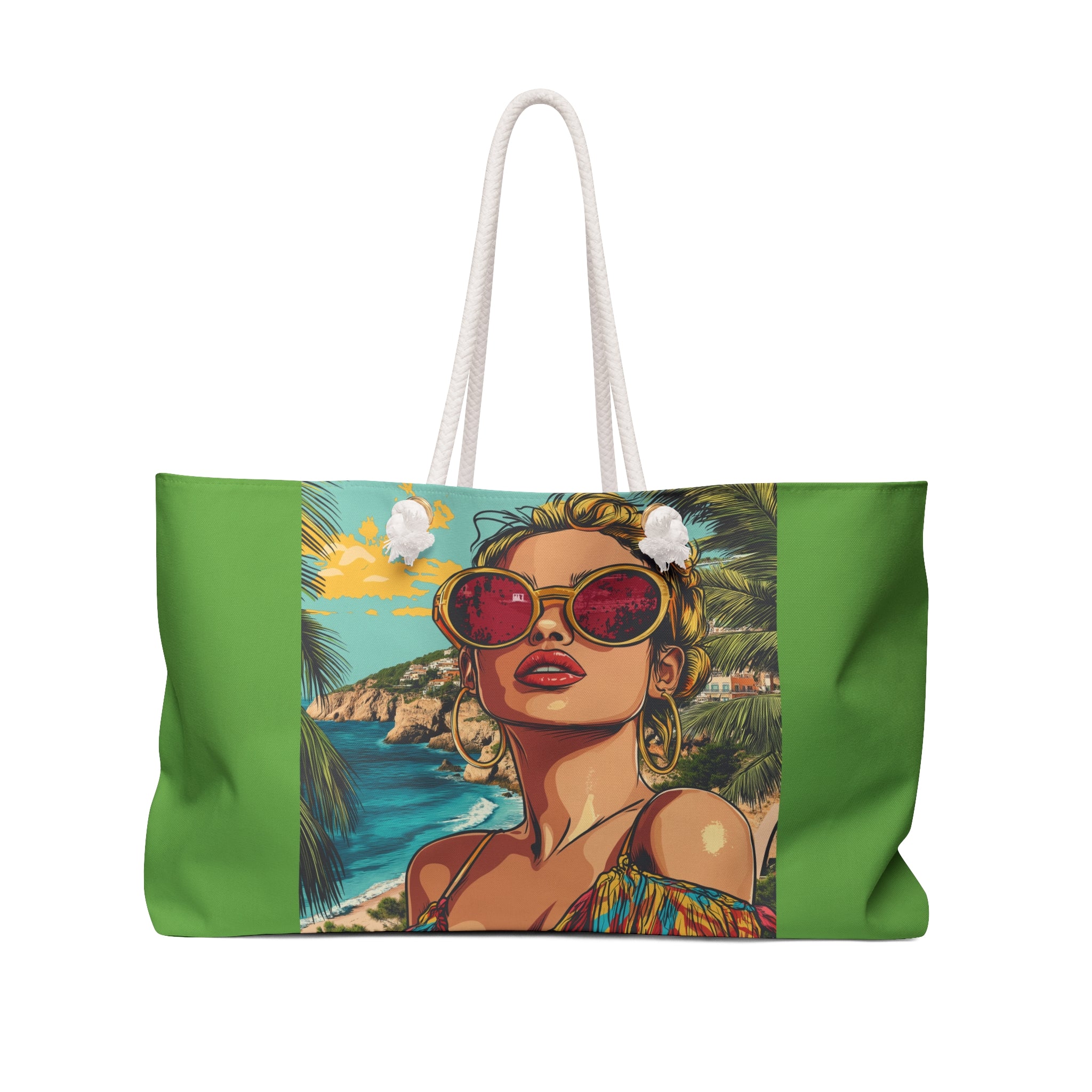 Mediterranean Summer Weekender Bag - Fiesta, Siesta, Ibiza, Repeat