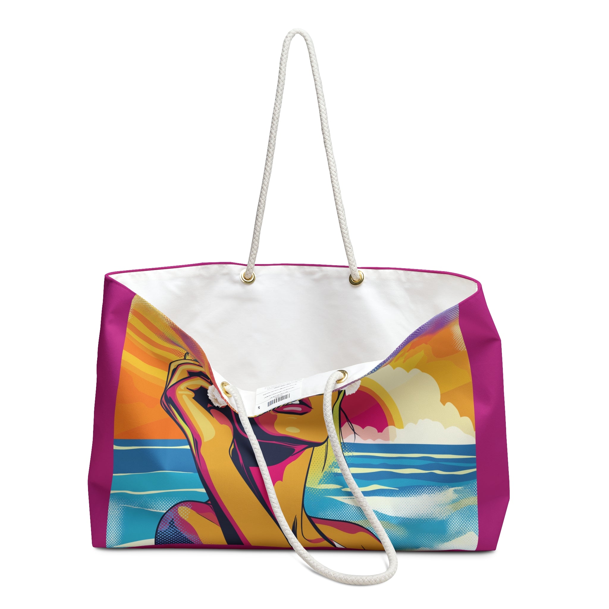 Beach, Overnight or Weekender Bag - Resting Beach Face
