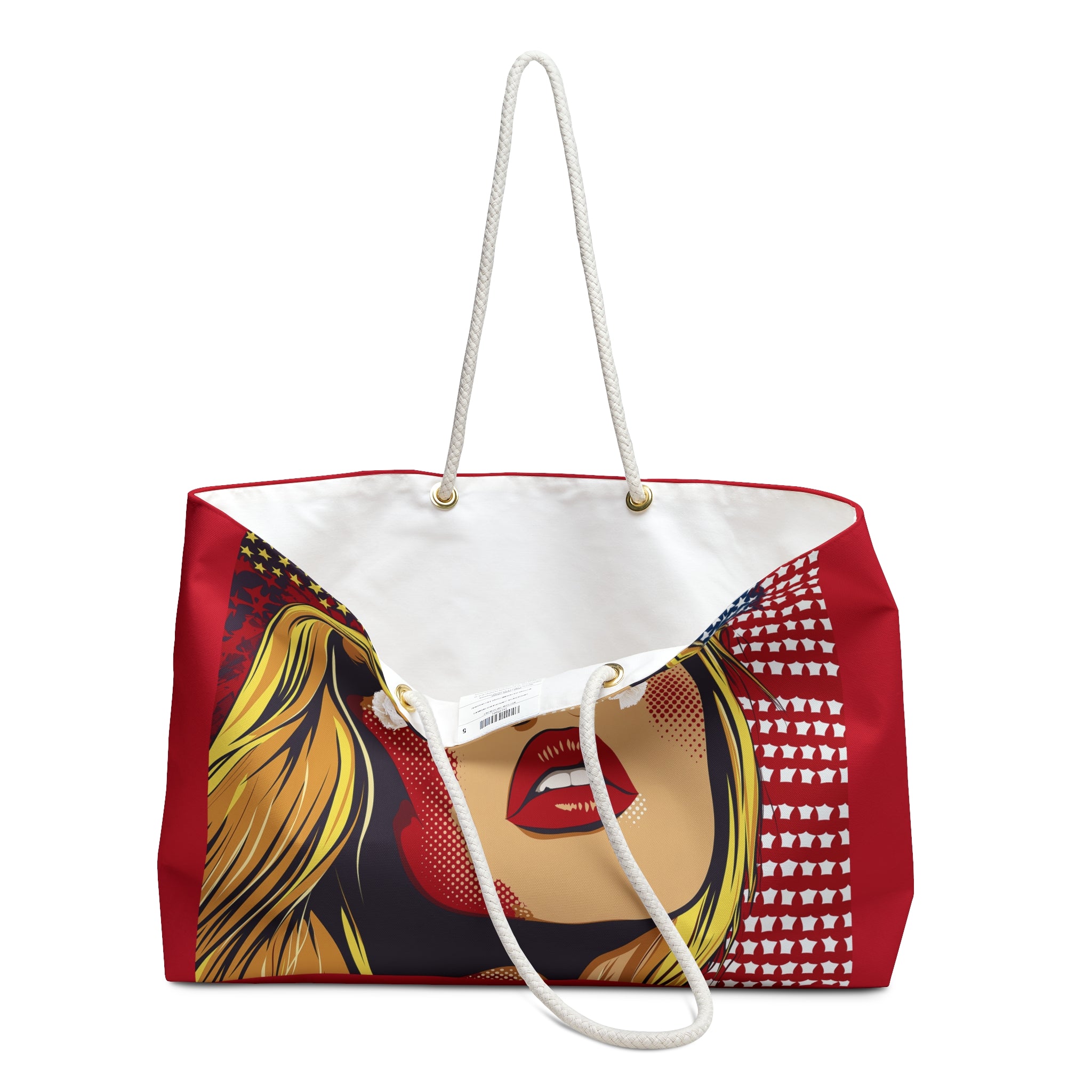 Stars & Stripes Beach Bag Collection - Kiss Me Under the Fireworks