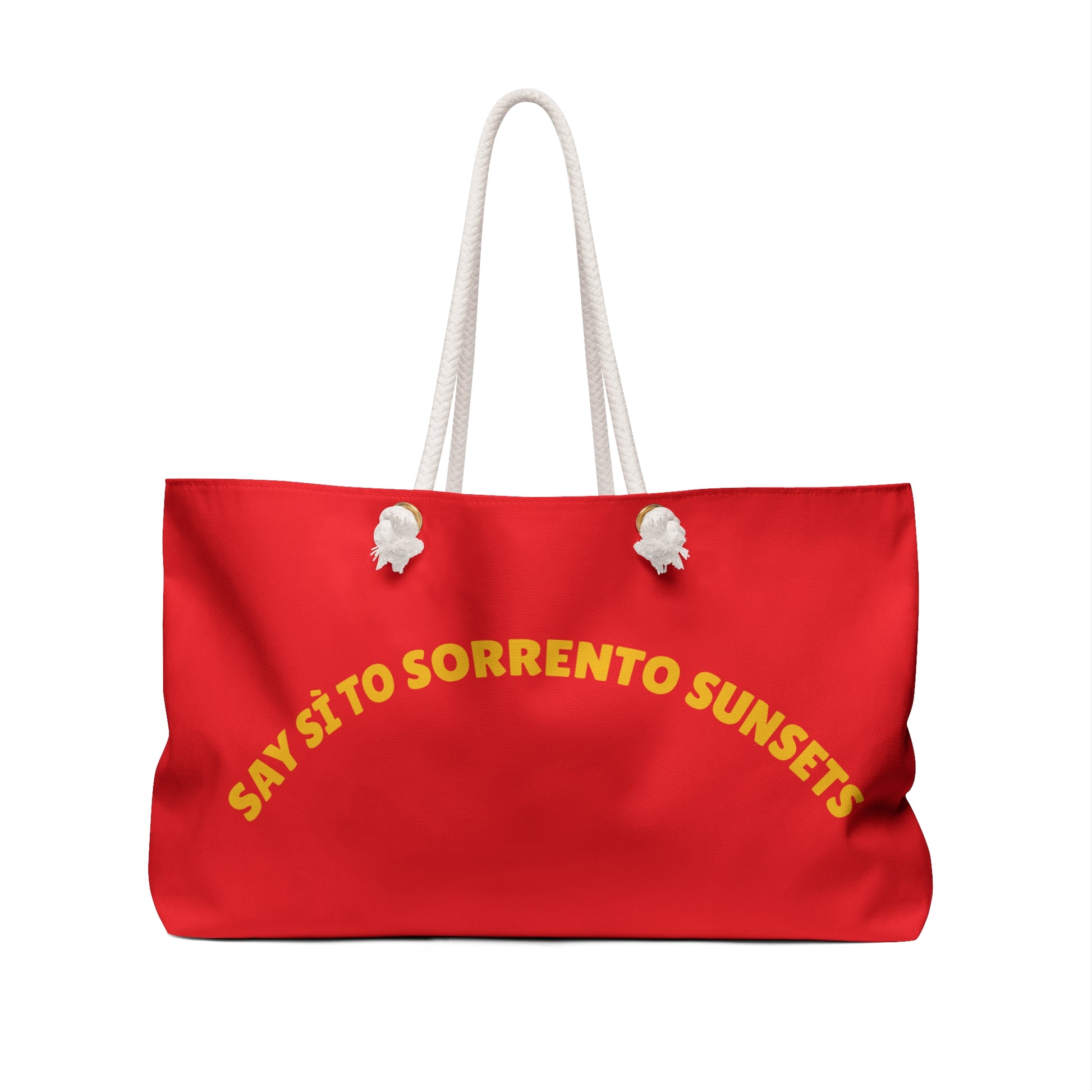 Mediterranean Summer Weekender Bag - Say Sì to Sorrento Sunsets