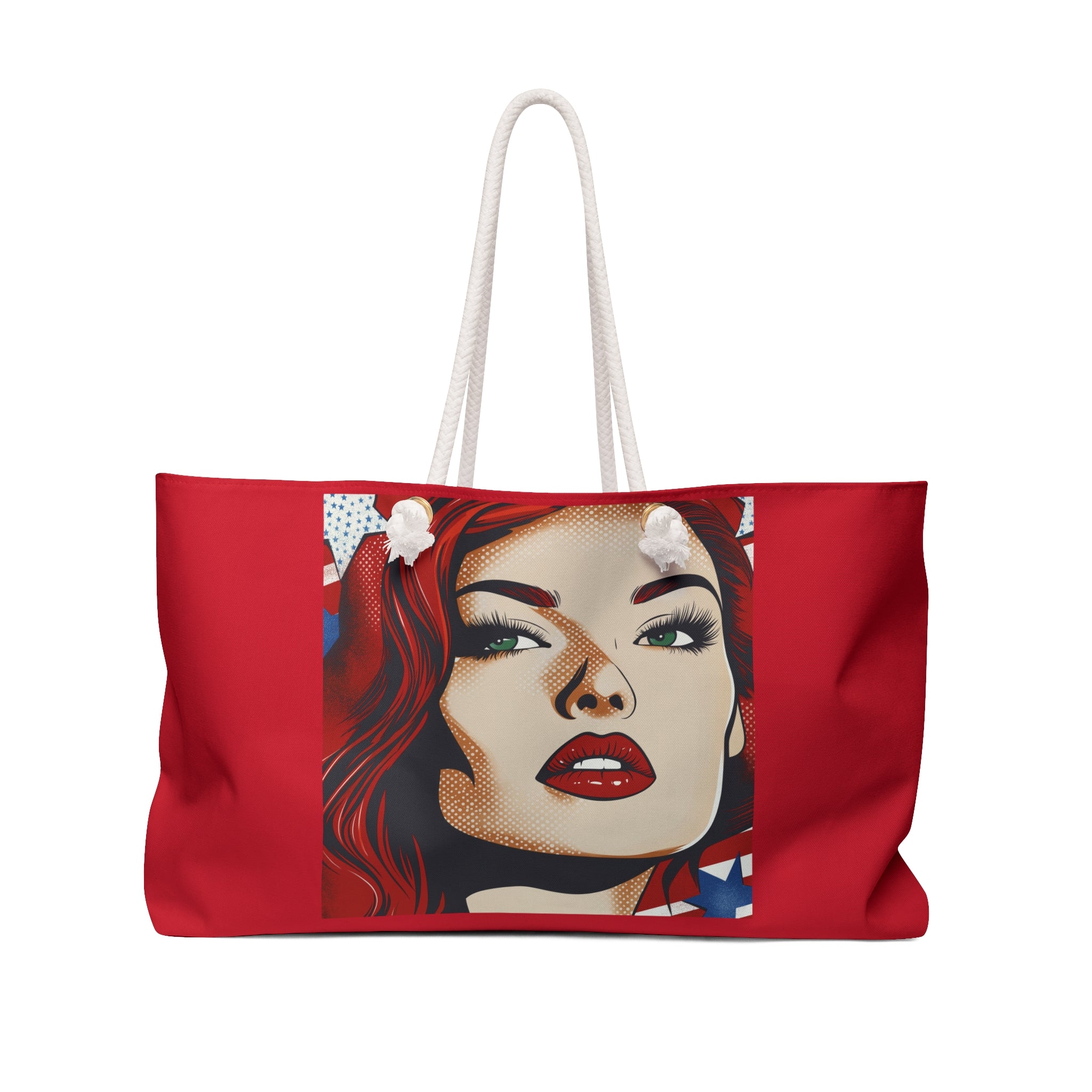 Stars & Stripes Beach Bag Collection - Serving Liberty & Lipstick
