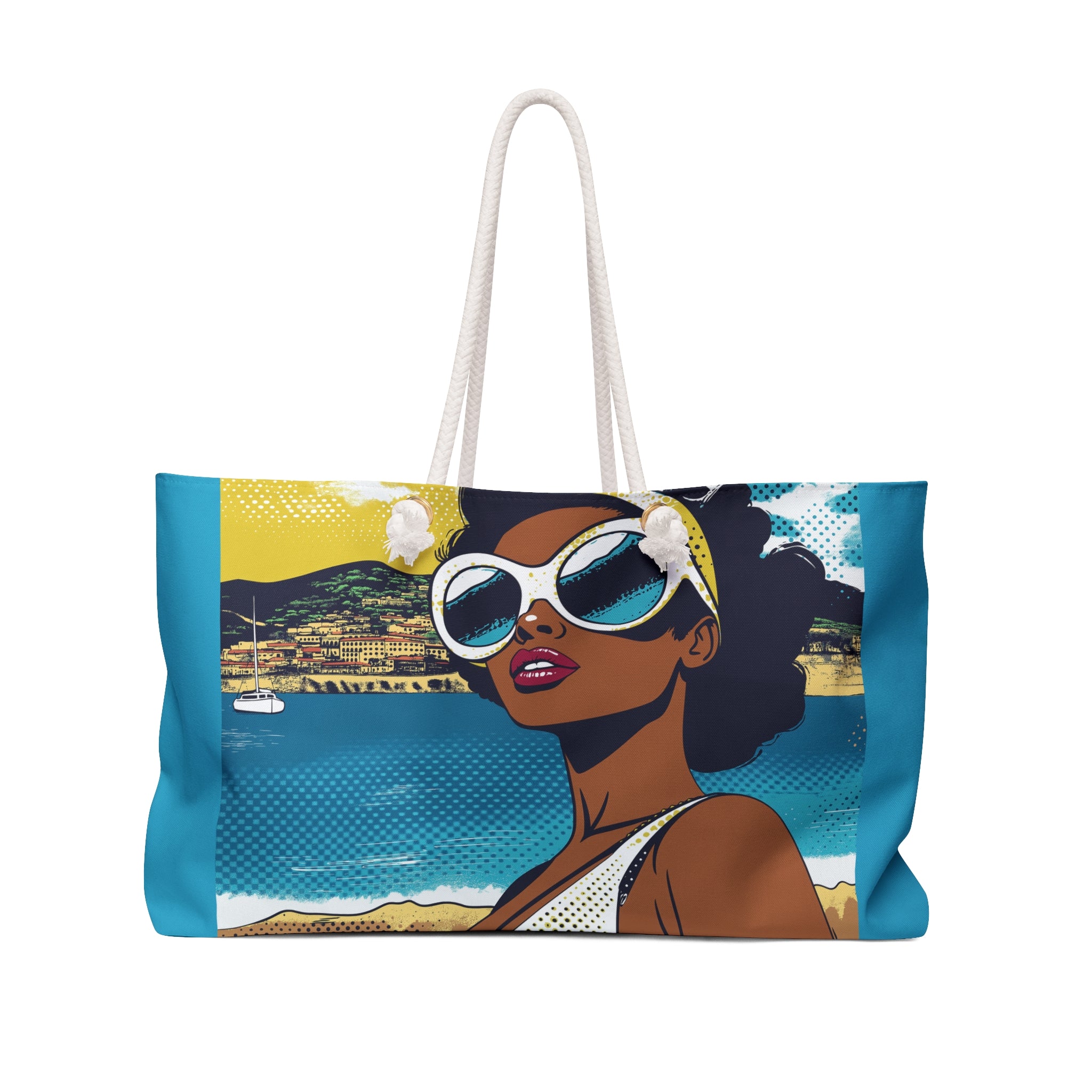 Mediterranean Summer Weekender Bag - J’adore la Côte d’Azur