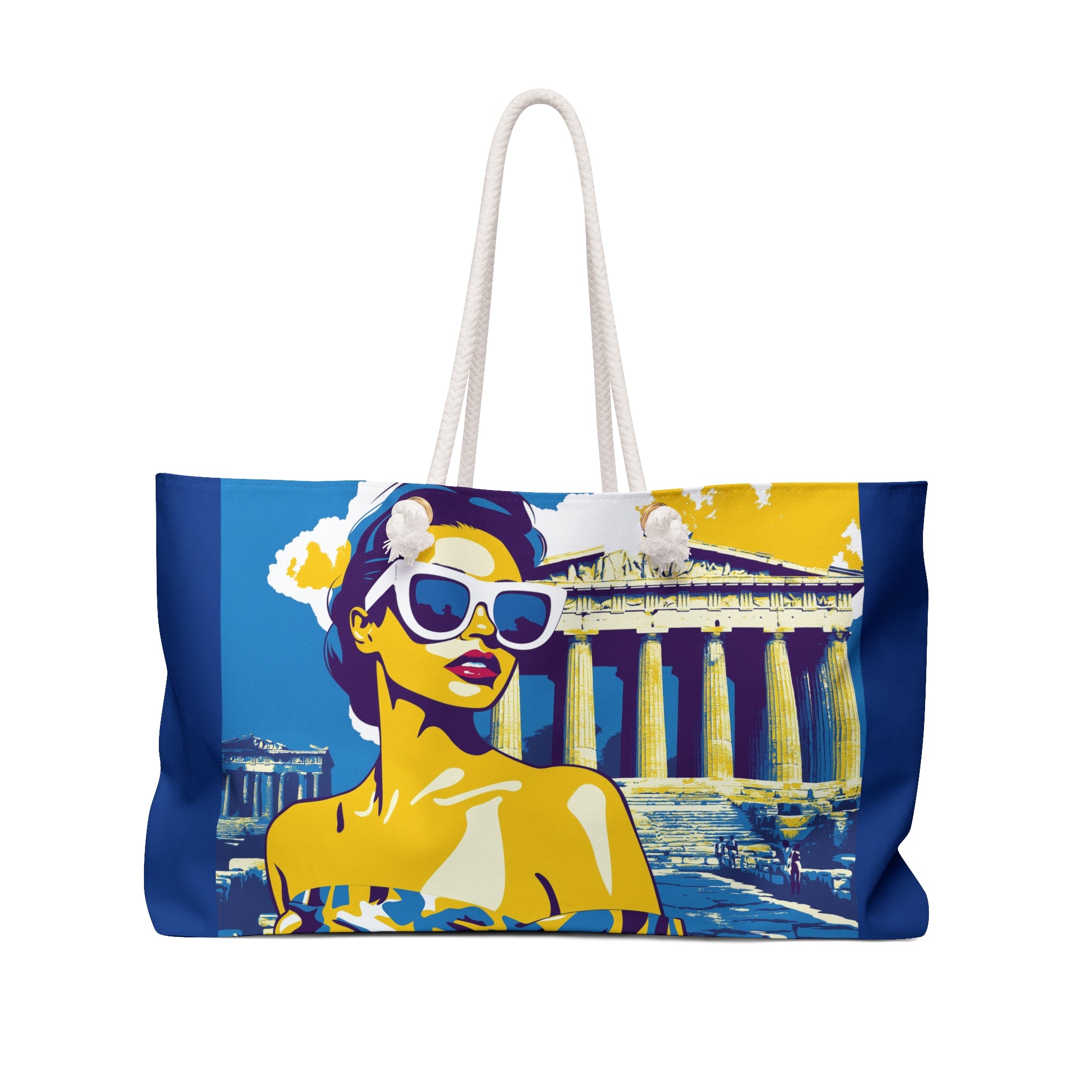 Mediterranean Summer Weekender Bag - In Her Greek Goddess Era