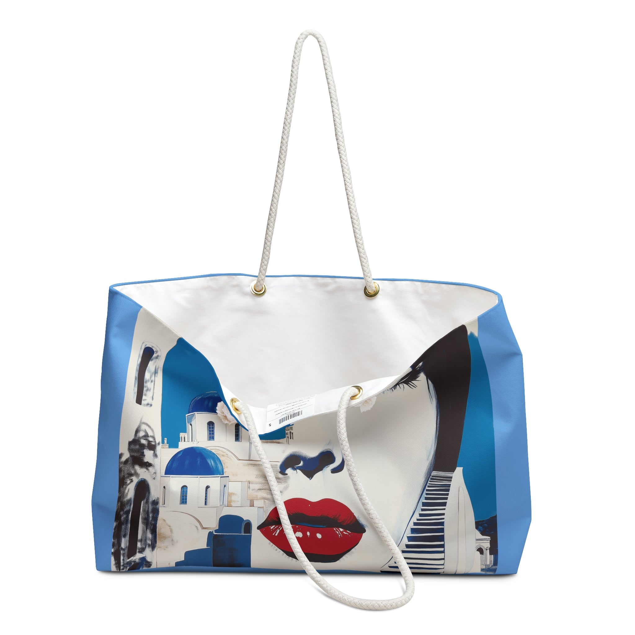 Mediterranean Summer Weekender Bag - Meet Me in Santorini