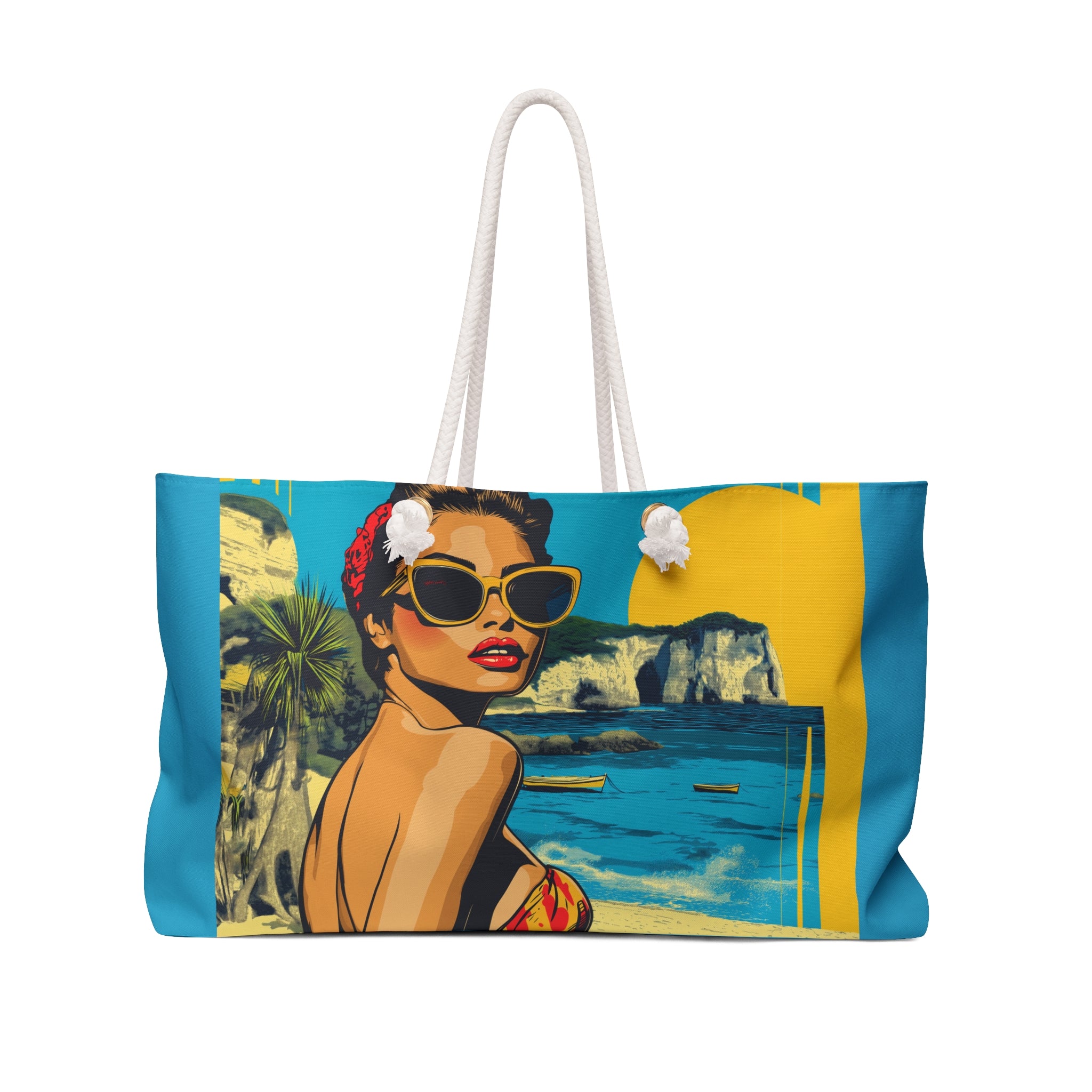 Mediterranean Summer Weekender Bag - Italian Girl Summer