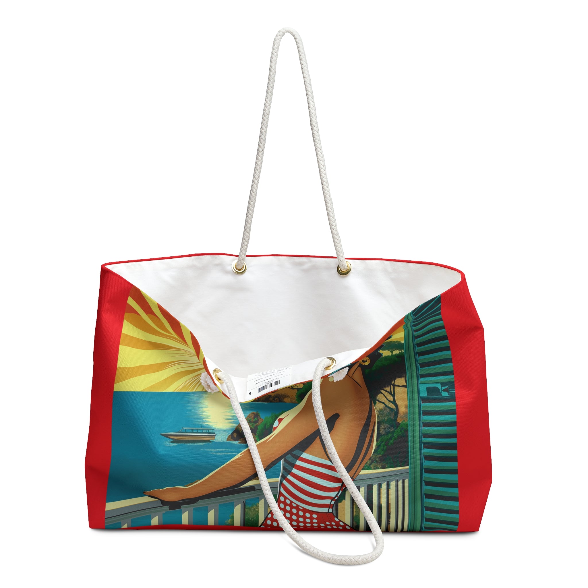 Mediterranean Summer Weekender Bag - Say Sì to Sorrento Sunsets