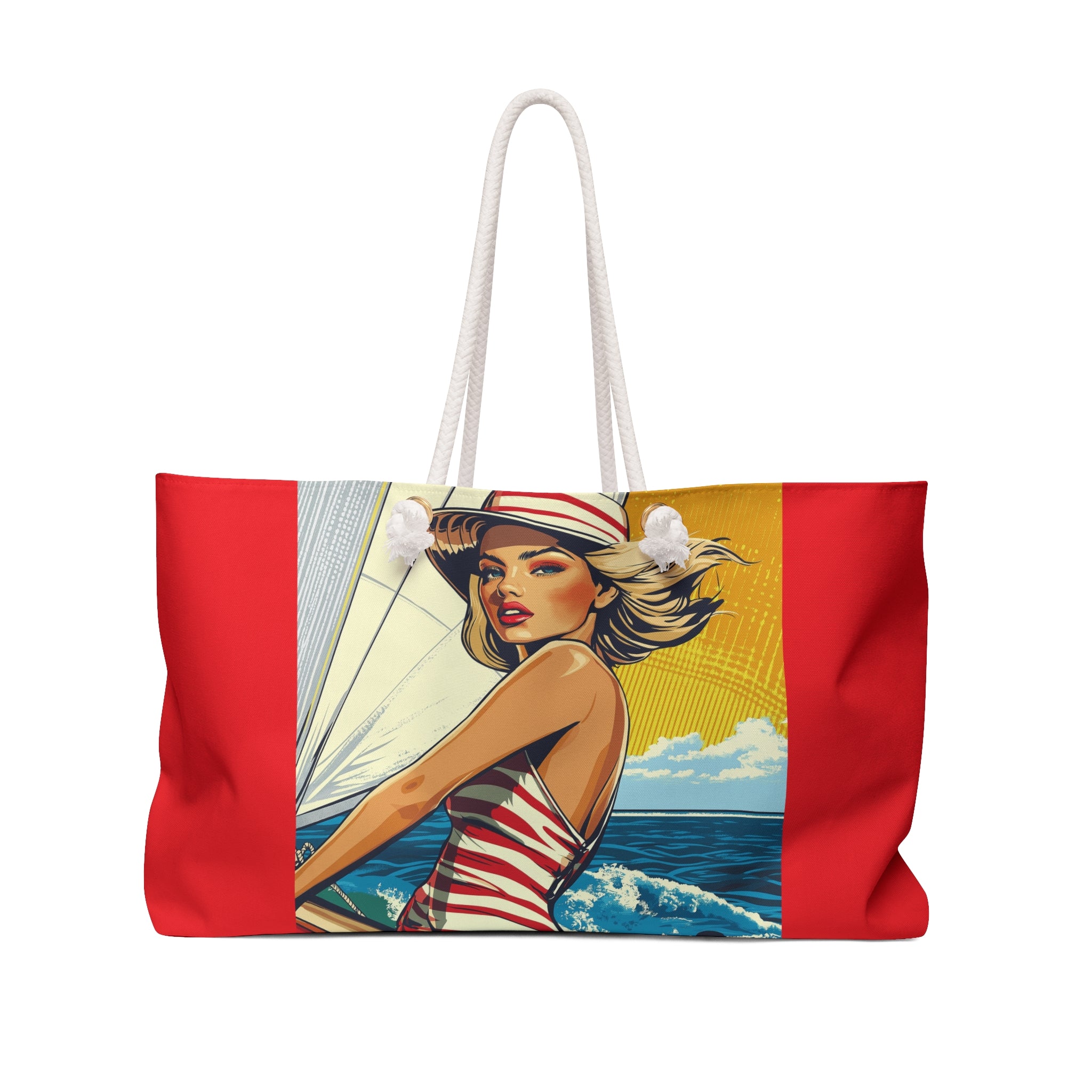 Nautical Beach Bag Collection - Sails Up, Worries Down